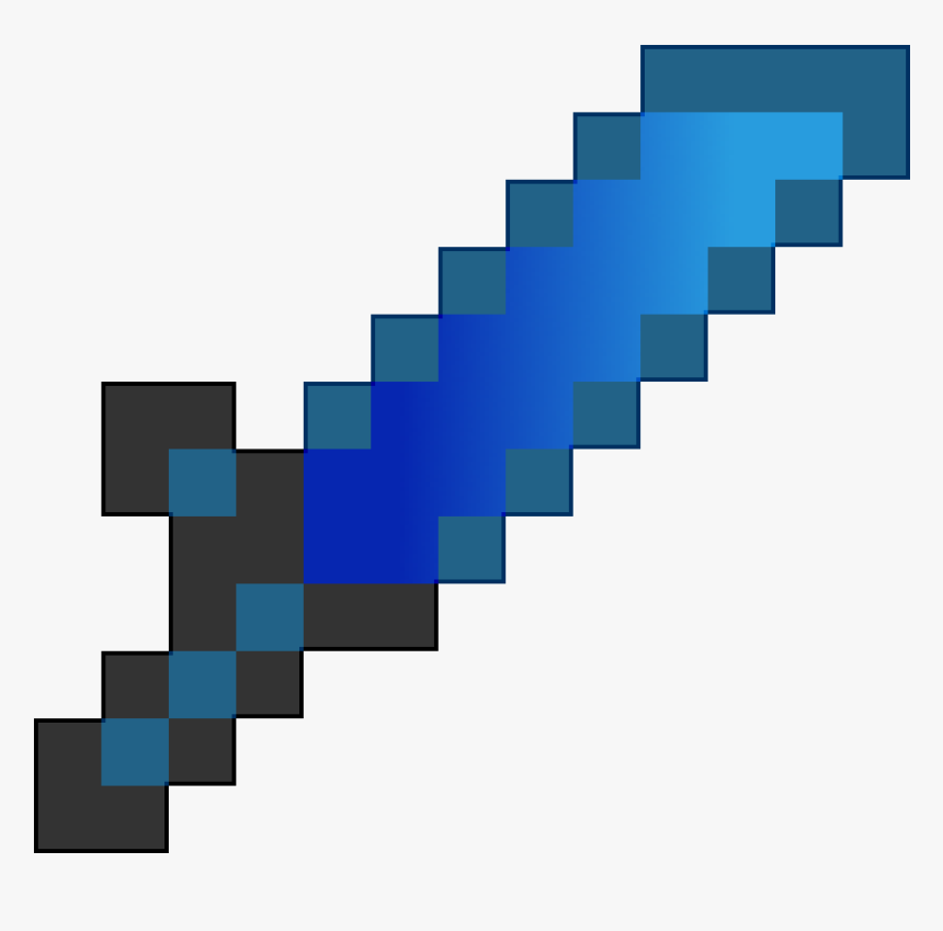 Minecraft Short Red Sword, HD Png Download