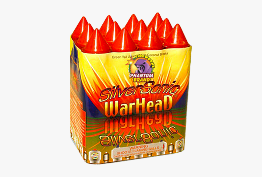 500 Gram Firework Repeater Silver Sonic Warhead - Phantom Fireworks, HD Png Download