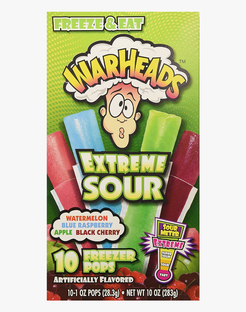 Warheads Extreme Sour Freezer Pops, HD Png Download