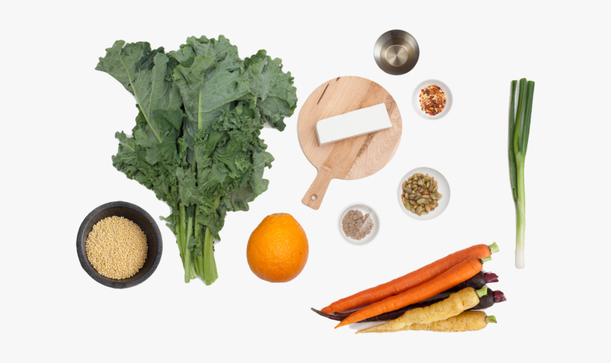 Roasted Kale & Heirloom Carrot Salad With Pepitas, - Superfood, HD Png Download