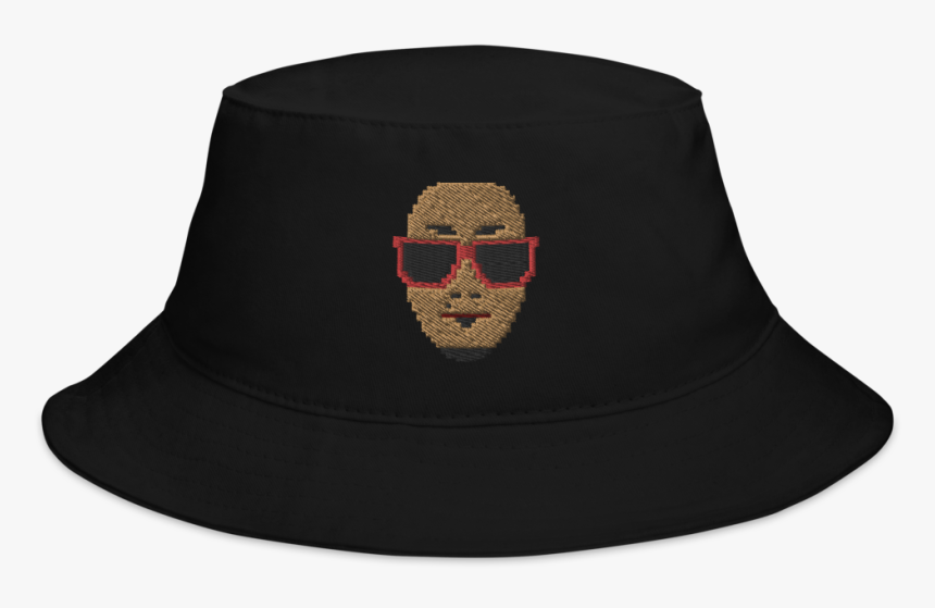 Bucket Red Black Mockup Front Flat Black, HD Png Download