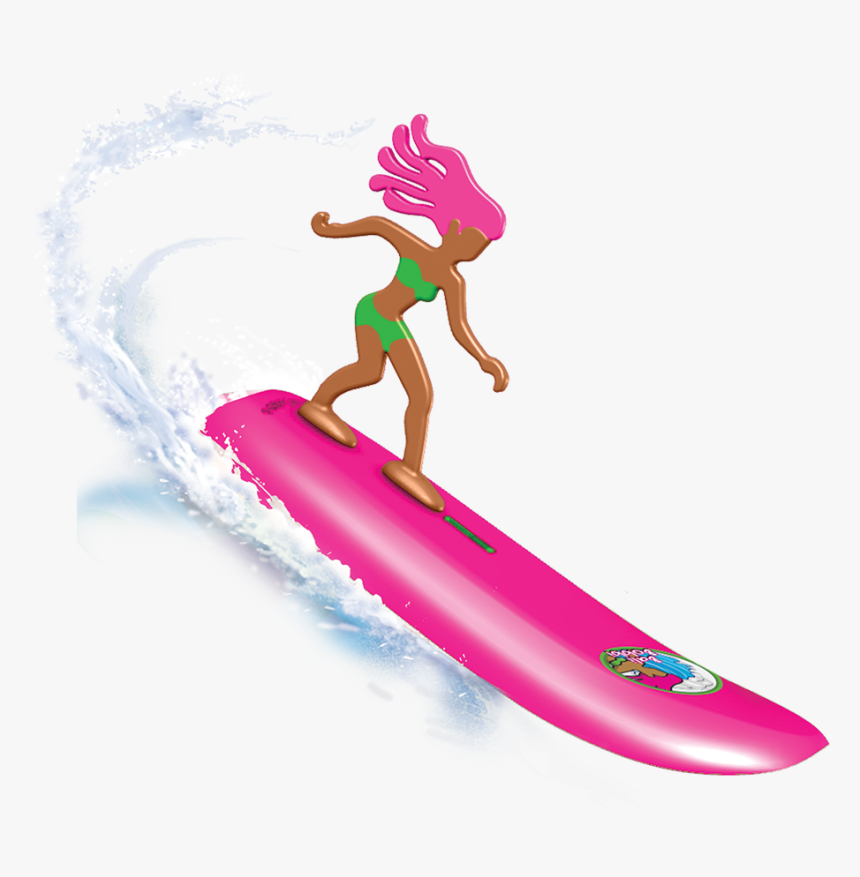 Bali Bobbi - Surfer Dudes Wave Powered Mini-surfer And Surfboard, HD Png Download