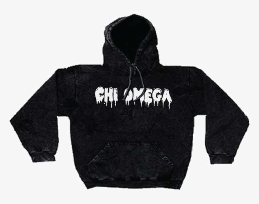 Black Acid Texture Sweatshirt, Reading Chi Omega - Hoodie, HD Png Download
