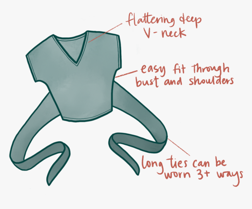 Tie Top Illustration, HD Png Download