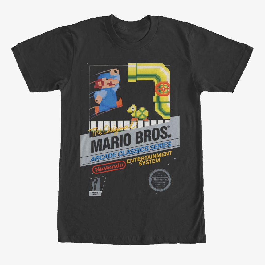 Original Mario Bros Cartridge T-shirt - Mario Bros 1983 Nes, HD Png Download