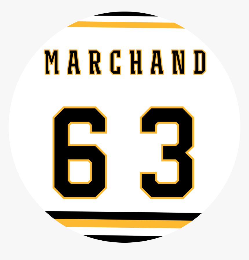 Brad Marchand Away Jersey By Puckstyle - Poster, HD Png Download