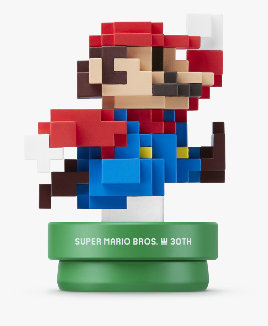 Pixel Mario Amiibo, HD Png Download