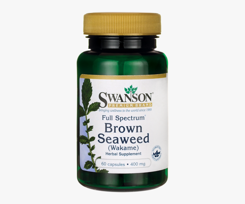 Swanson Full Spectrum Brown Seaweed 400 Mg 60 Caps - Black Sesame Oil, HD Png Download