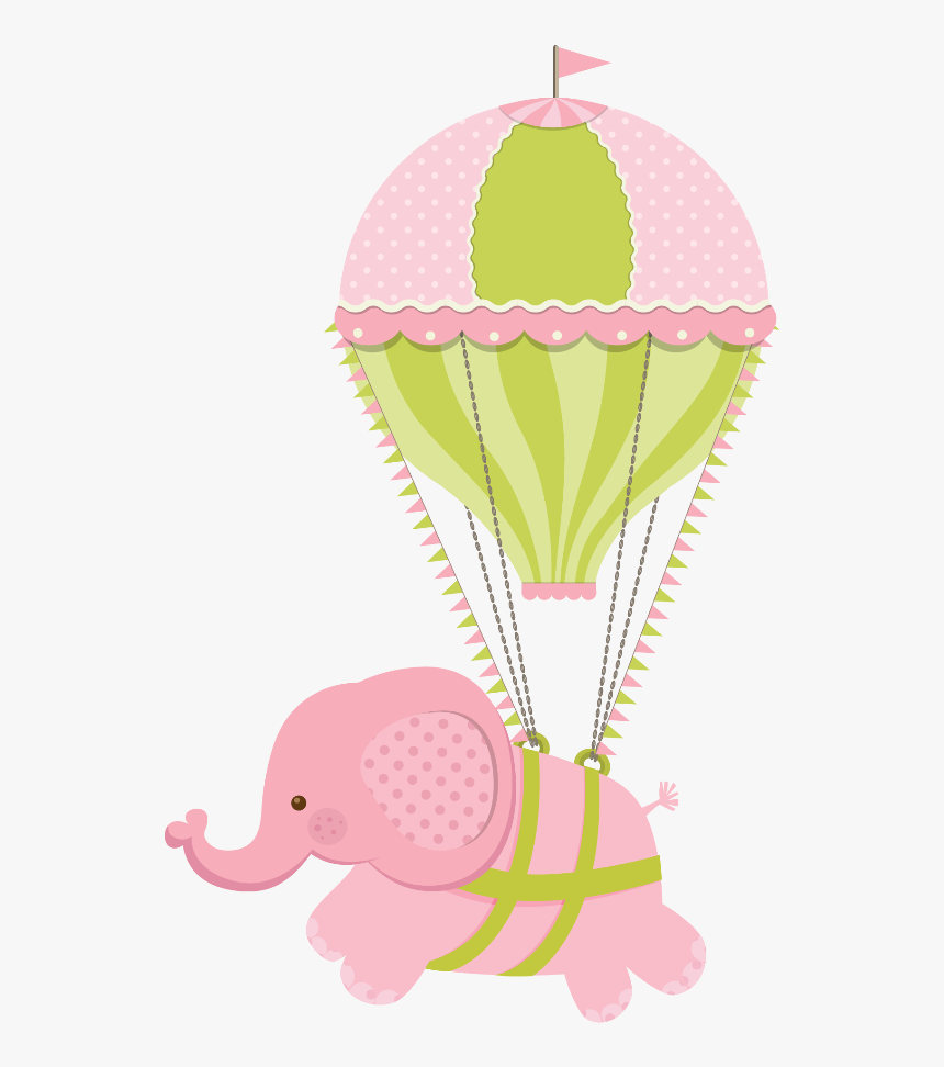 Clipart Umbrella Baby Elephant - Baby Shower Balloons Clipart, HD Png Download