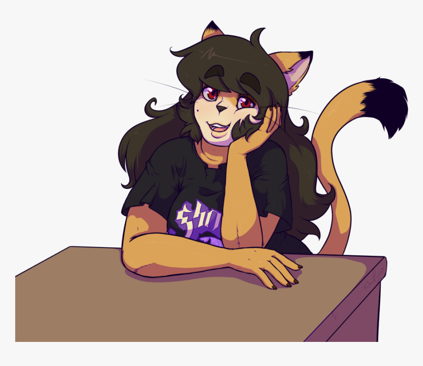 Kami At A Desk - Ghost, HD Png Download