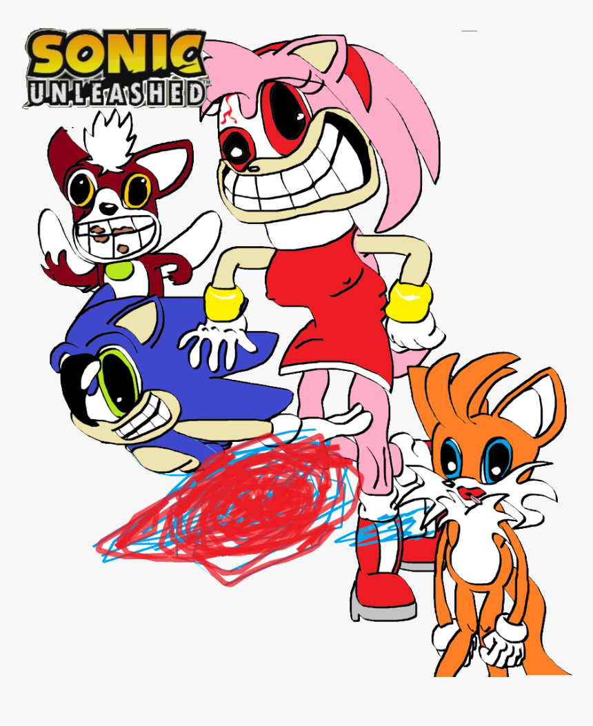 Sonic Unleashed (used) (958x1024), Png Download - Cartoon, Transparent Png