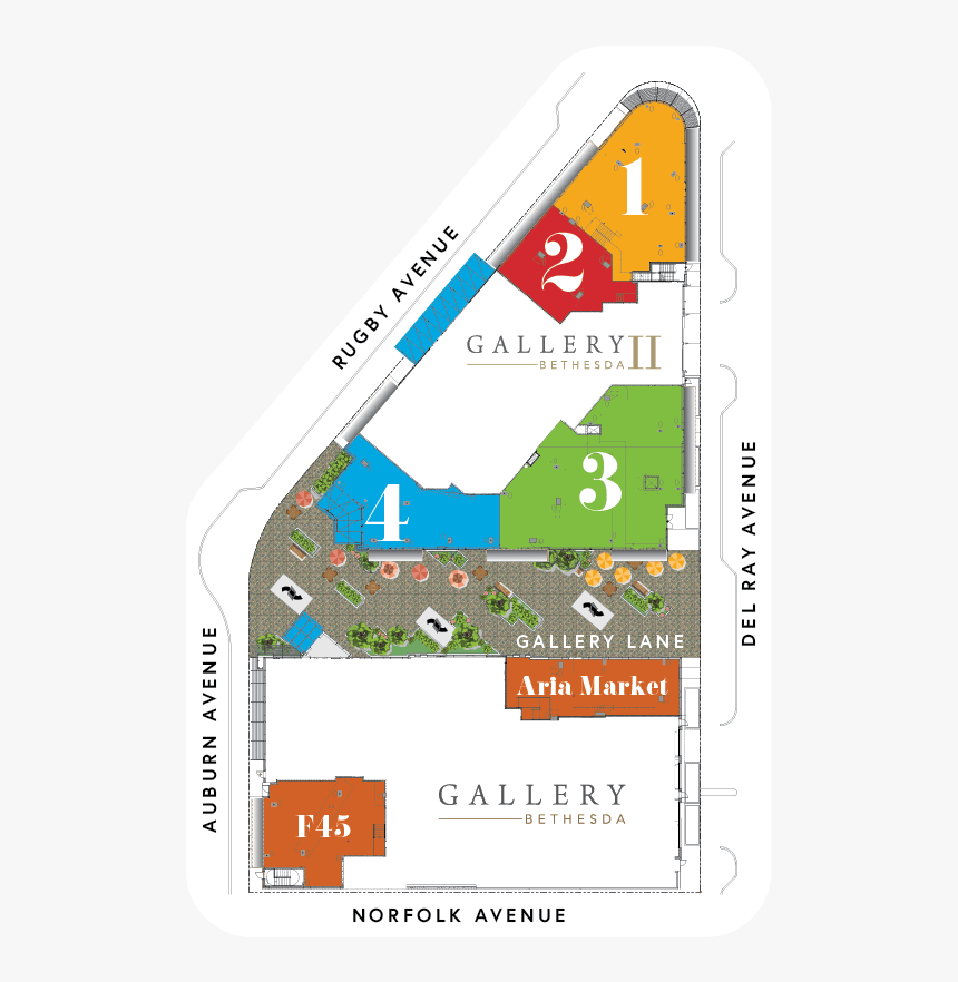 Gallery Bethesda Ii Site Plan - Map, HD Png Download