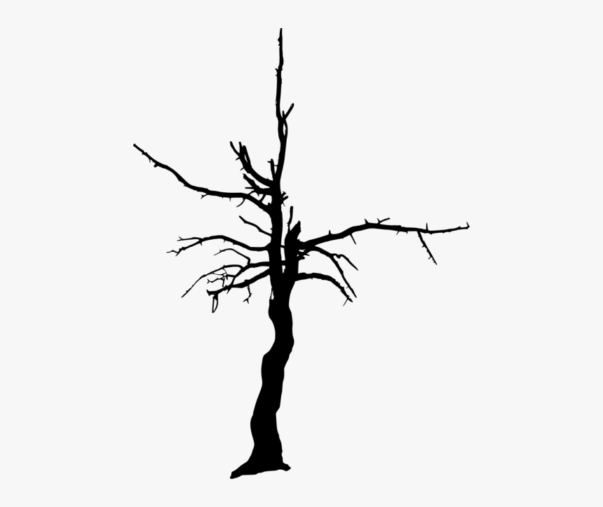 Dead Tree Silhouette Png - Dead Tree Silhouette Transparent Background, Png Download
