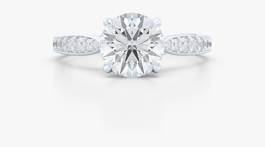 Award Winning, Round Solitaire Engagement Ring - Engagement Ring, HD Png Download