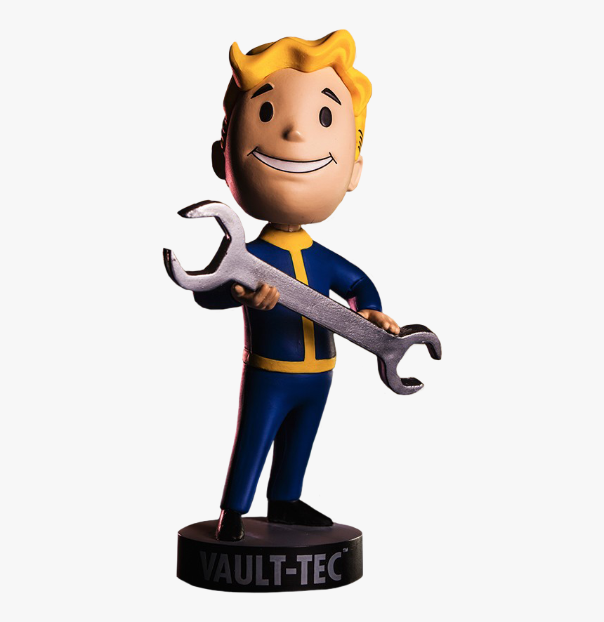 Repair Vault Boy Vault 111 Bobble Head Figure - Cartoon, HD Png Download