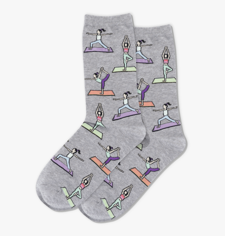 Women S Yoga Crew Socks 
 Class Slick Lazy Image Js - Sock, HD Png Download