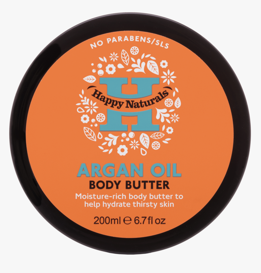 Happy Naturals Argan Body Butter Clear Cut - Circle, HD Png Download