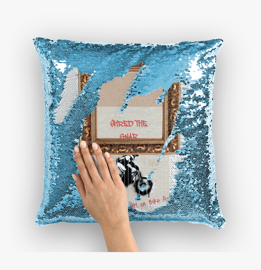 Print Sequin Pillow, HD Png Download