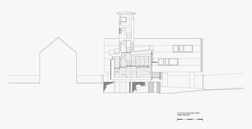 Prespective Drawing Street Corner - Technical Drawing, HD Png Download