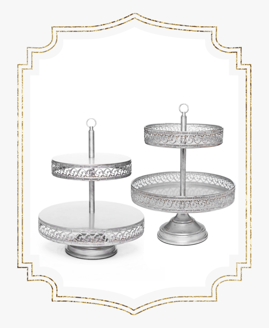 Shop-preview Antique Silver 2tier Dasiy Dessert Stand - Cake, HD Png Download