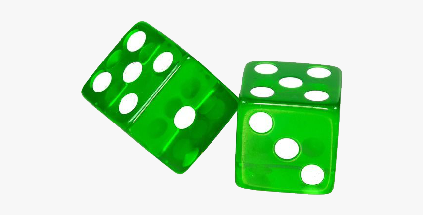 Dice Set Seconds Gambling - Green Dice Png, Transparent Png