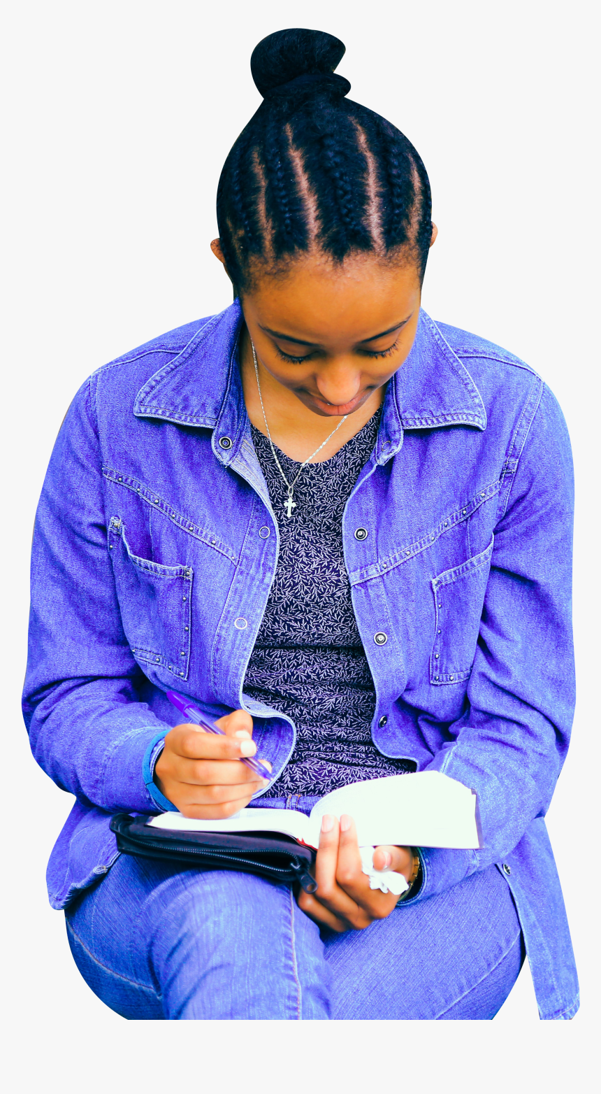Girl Reading Book, HD Png Download