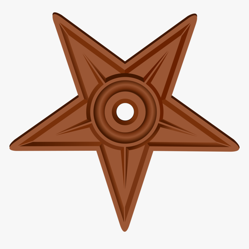 Upsidedown Barnstar High Resolution - Pentagram, HD Png Download