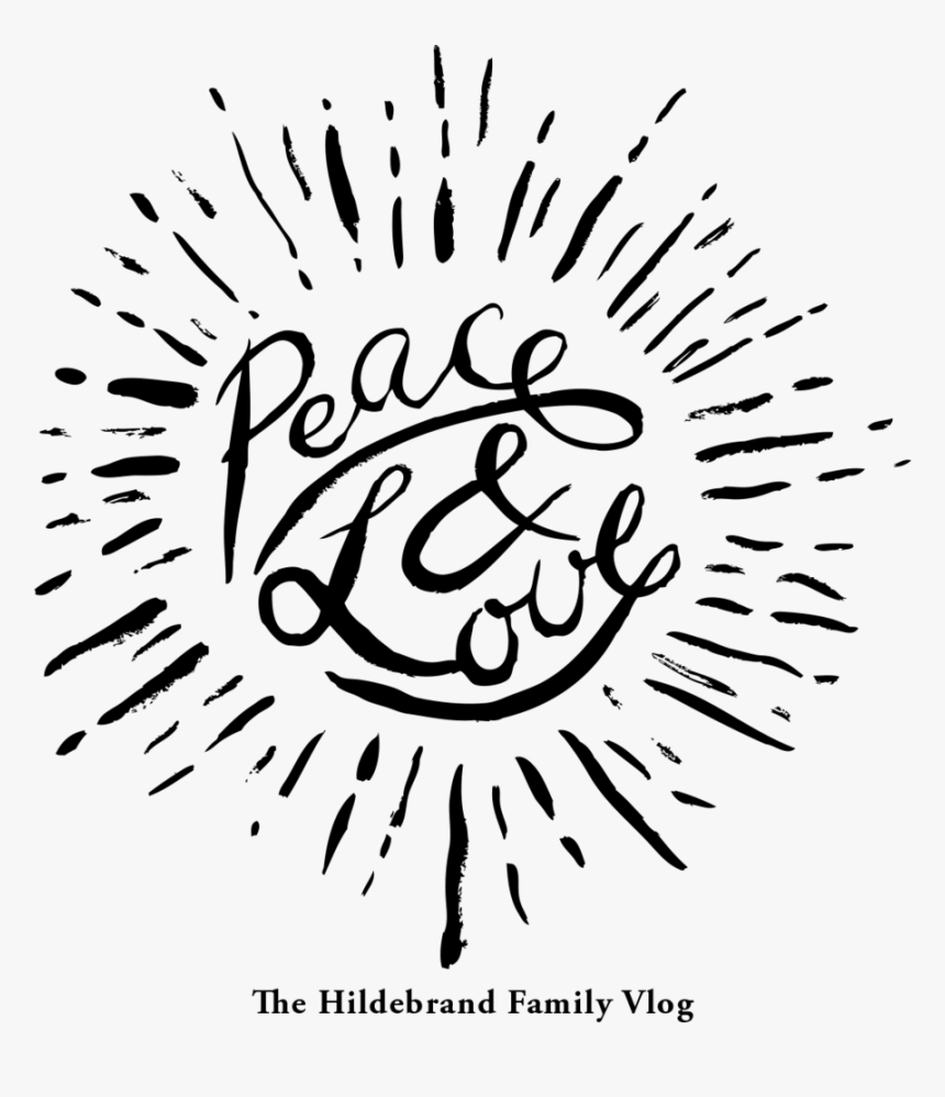 Peace And Love Splat - Circle, HD Png Download