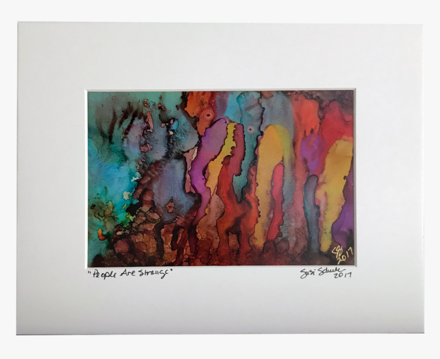 People Are Strange Matted - Painting, HD Png Download