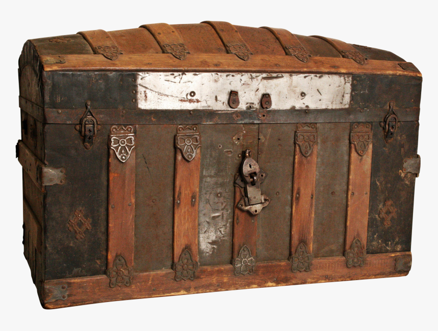 Vintage Camelback Steamer Trunk - Vintage Camel Back Trunk, HD Png Download