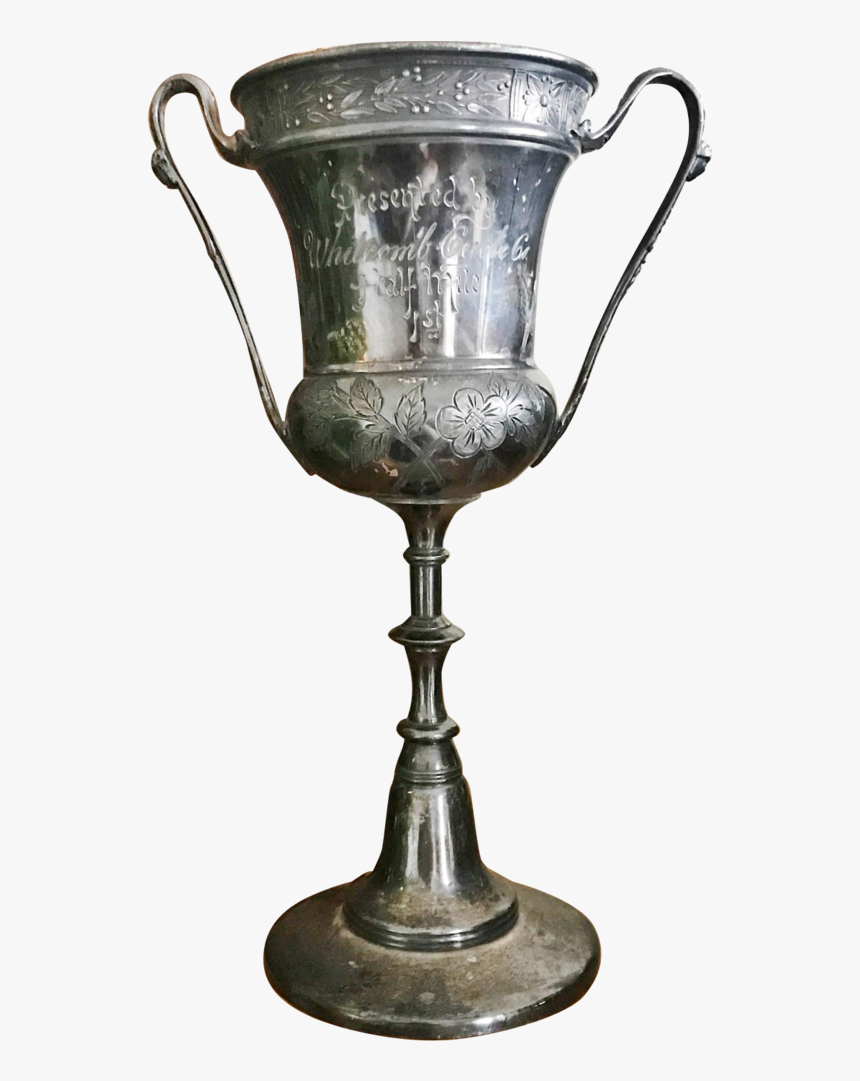 Antique Victorian Era Silver Plated Bicycle Trophy - Champagne Stemware, HD Png Download