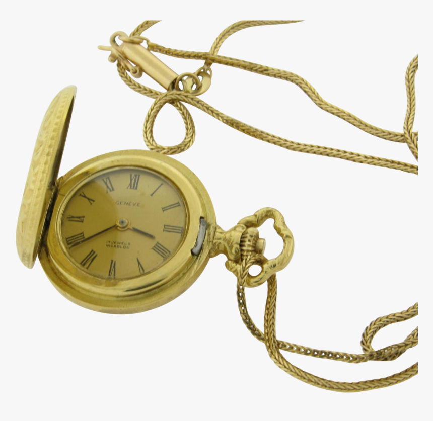 18k Gold Antique Ladies Hunting Case Watch & Antique - Locket, HD Png Download
