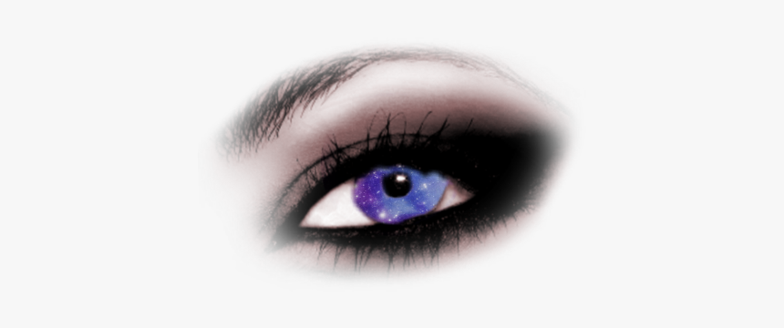 #eye #galaxy #olho #galaxia - Eyes, HD Png Download
