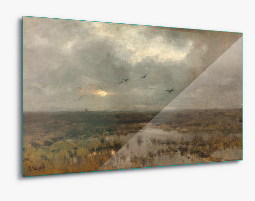 The Marsh Anton Mauve Art Canvas Amp Glass , Png Download - Anton Mauve, Transparent Png