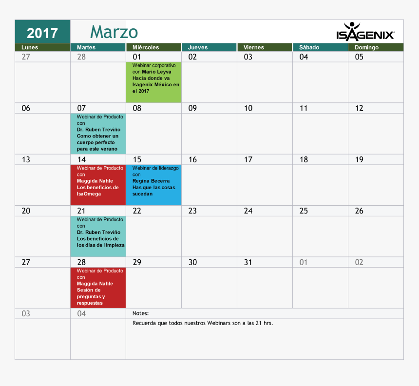 Calendario De Eventos Marzo - Calendario De Eventos Corporativos, HD Png Download