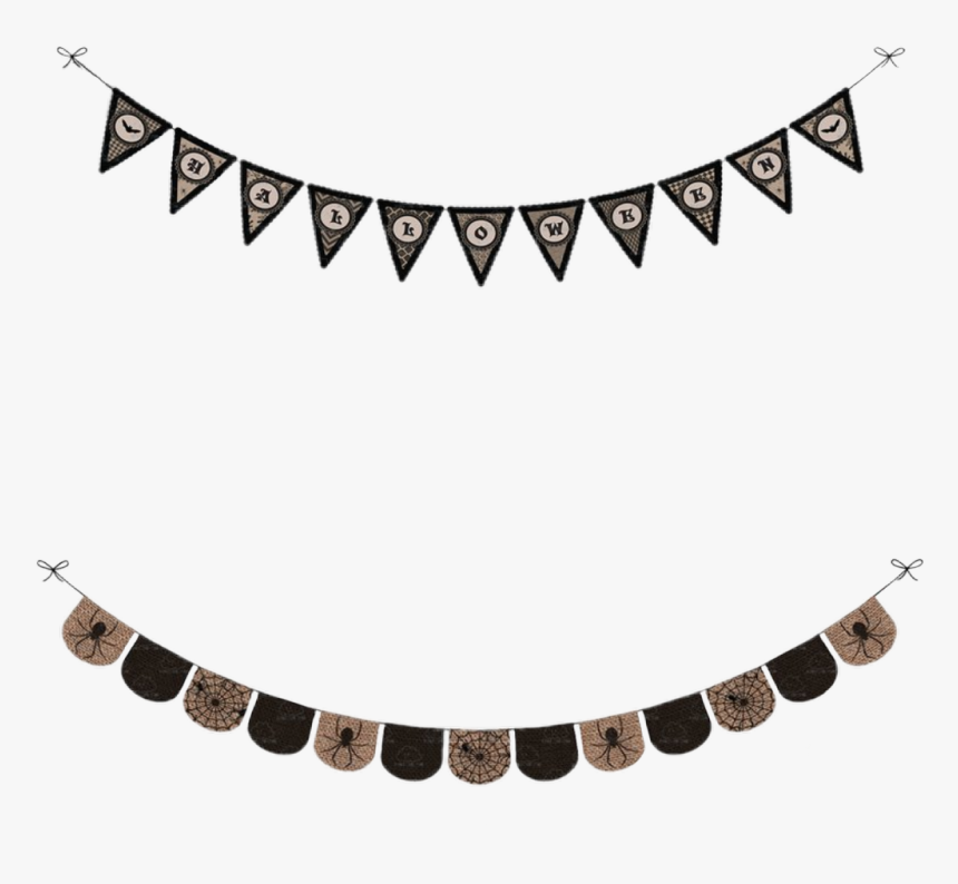 #banner #flag #pennant #bunting #garland #halloween - Kinderzimmer Fähnchen, HD Png Download