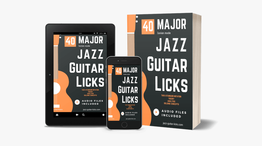 40 Ionian Jazz Guitar Licks Pdf Ebook - Chord, HD Png Download