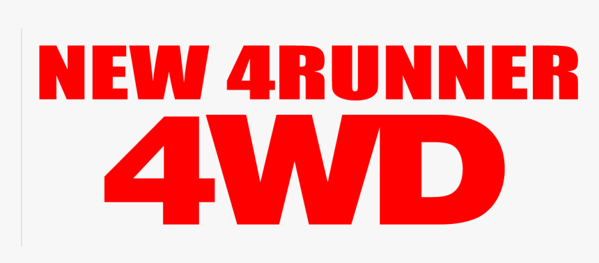 New 4runner 4wd, HD Png Download