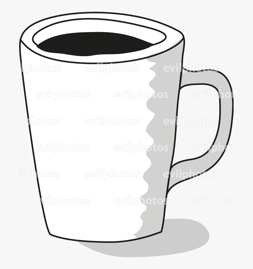 Coffe Drawing Vector And Stock Photo - Line Art, HD Png Download