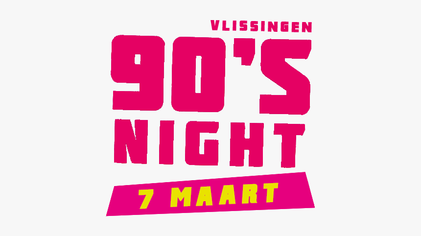 90s Night Vlissingen Logo - Graphic Design, HD Png Download