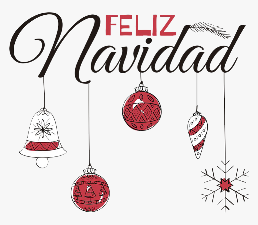 Feliz Navidad Png File - Earrings, Transparent Png