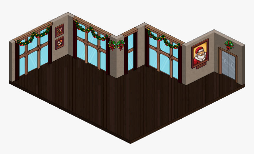 Navidad - Recibidor Mpu Habbo, HD Png Download