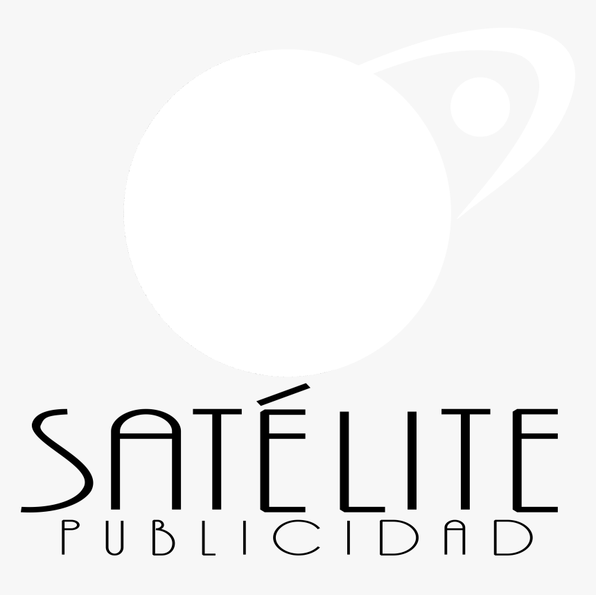 Satelite Publicidad Logo Black And White - Satelite, HD Png Download