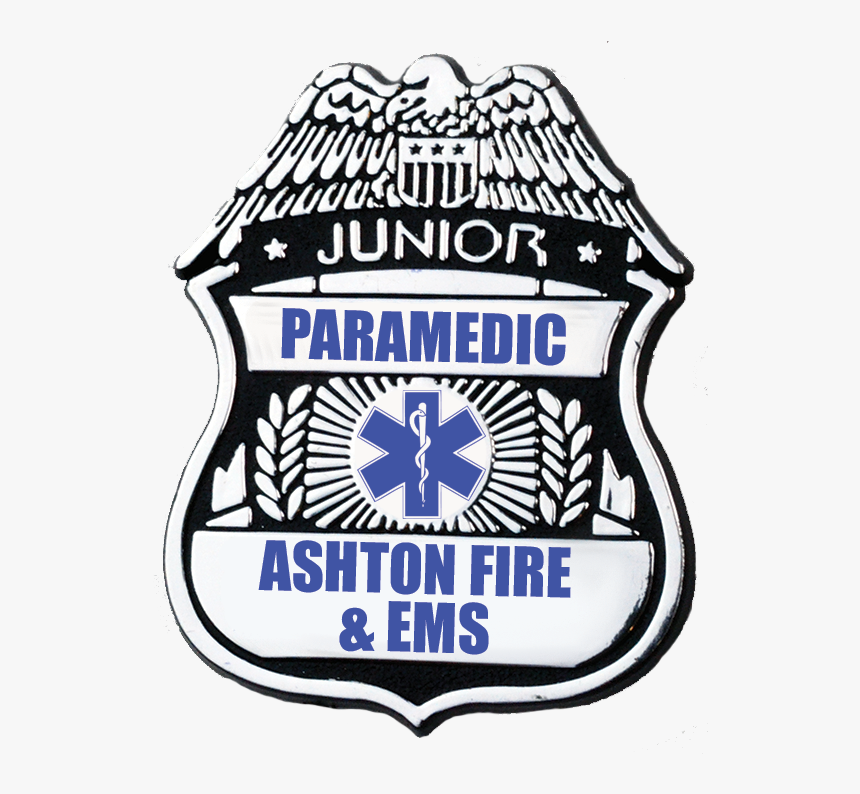 Custom Junior Paramedic Plastic Badge - Star Of Life, HD Png Download