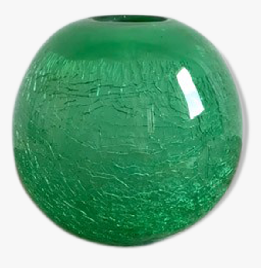 Cracked Glass Ball Vase 
 Src Https - Ceramic, HD Png Download