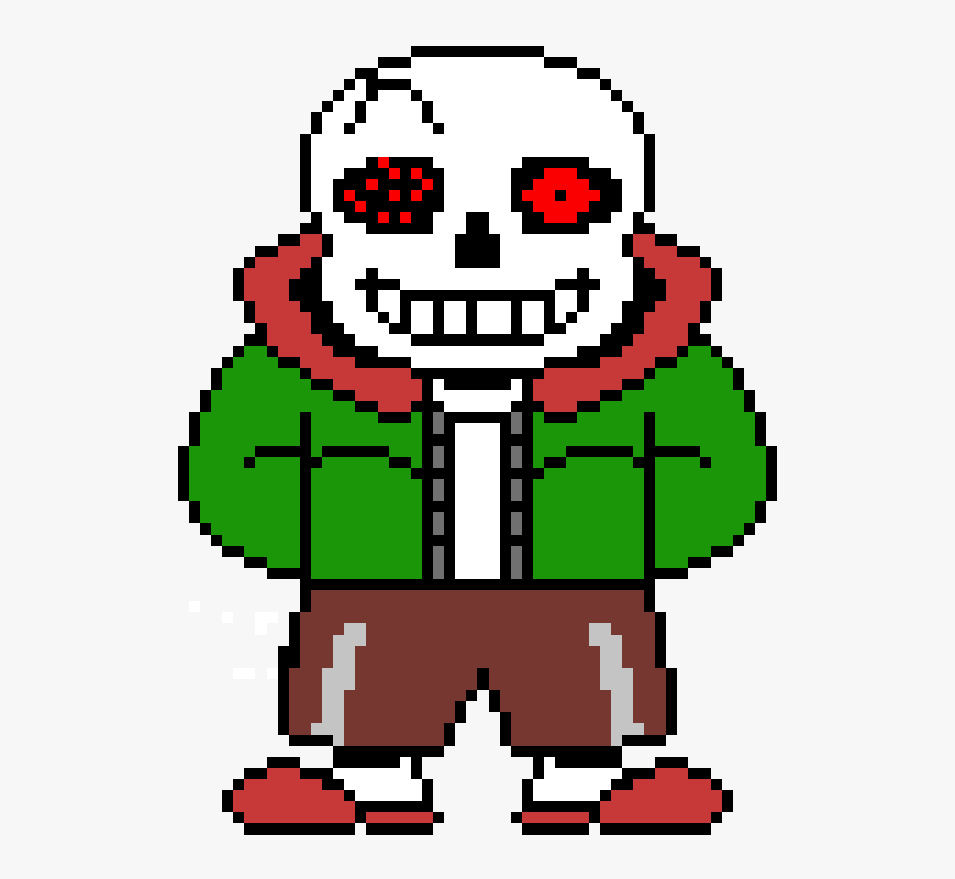 Corrupted By Chara Hardtale Sans - Sans Pixel, HD Png Download