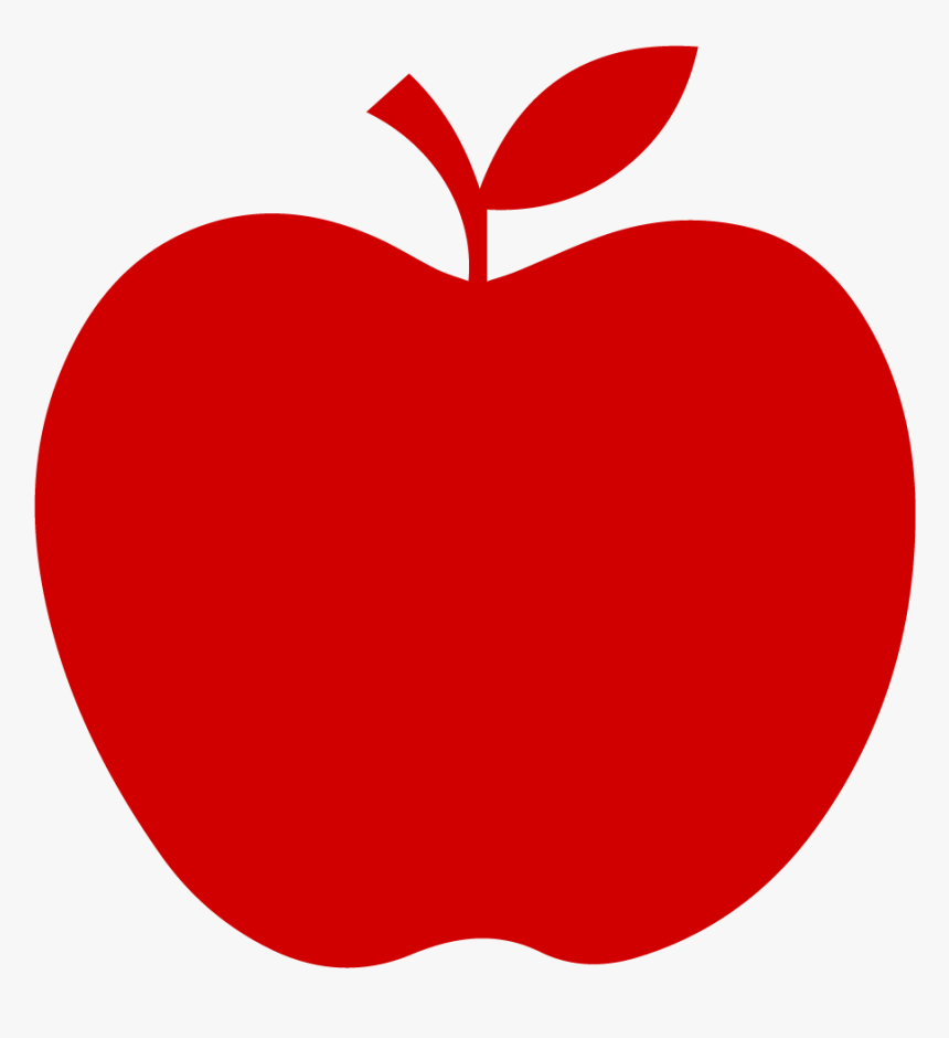 Apple - Red Apple Silhouette, HD Png Download