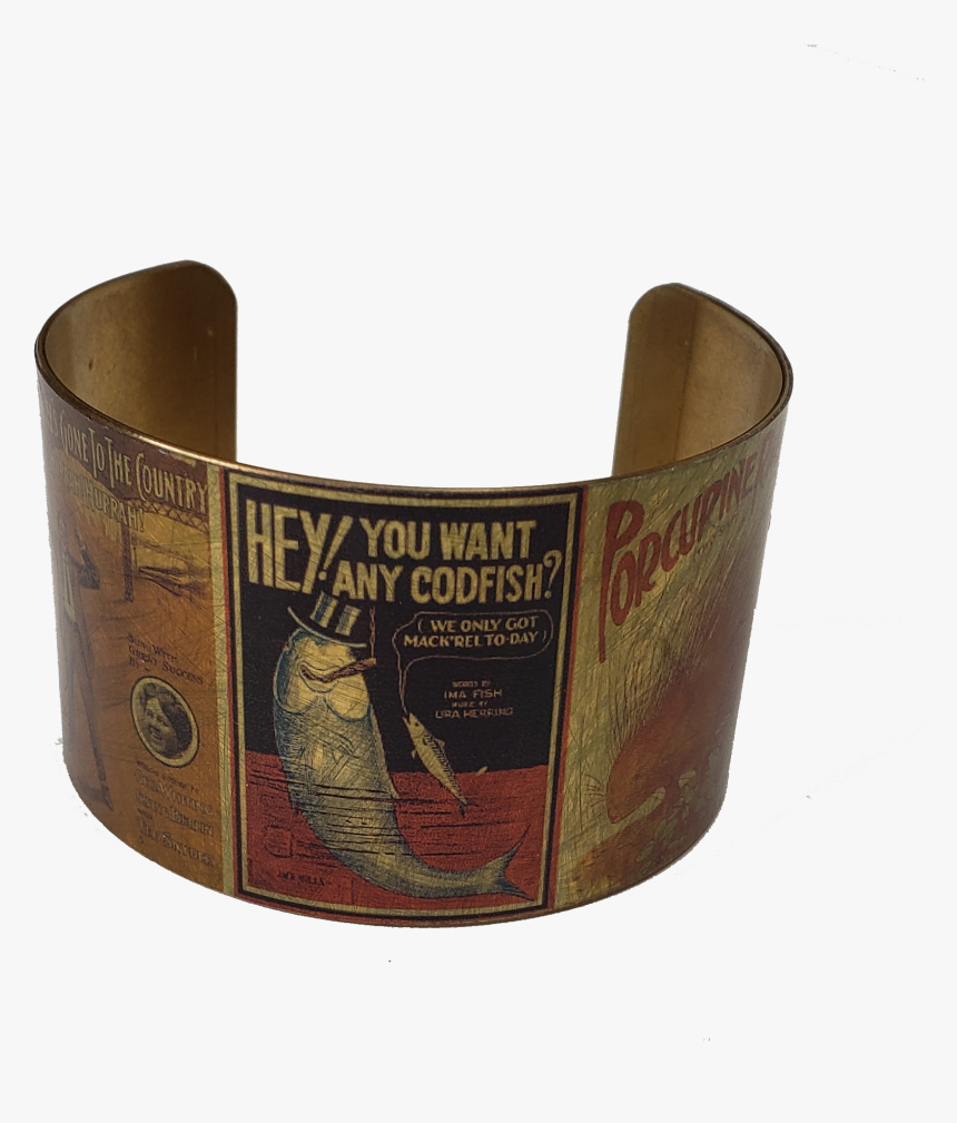 Vintage Ads Cuff Bracelet 
 Class Lazyload Lazyload - Bracelet, HD Png Download