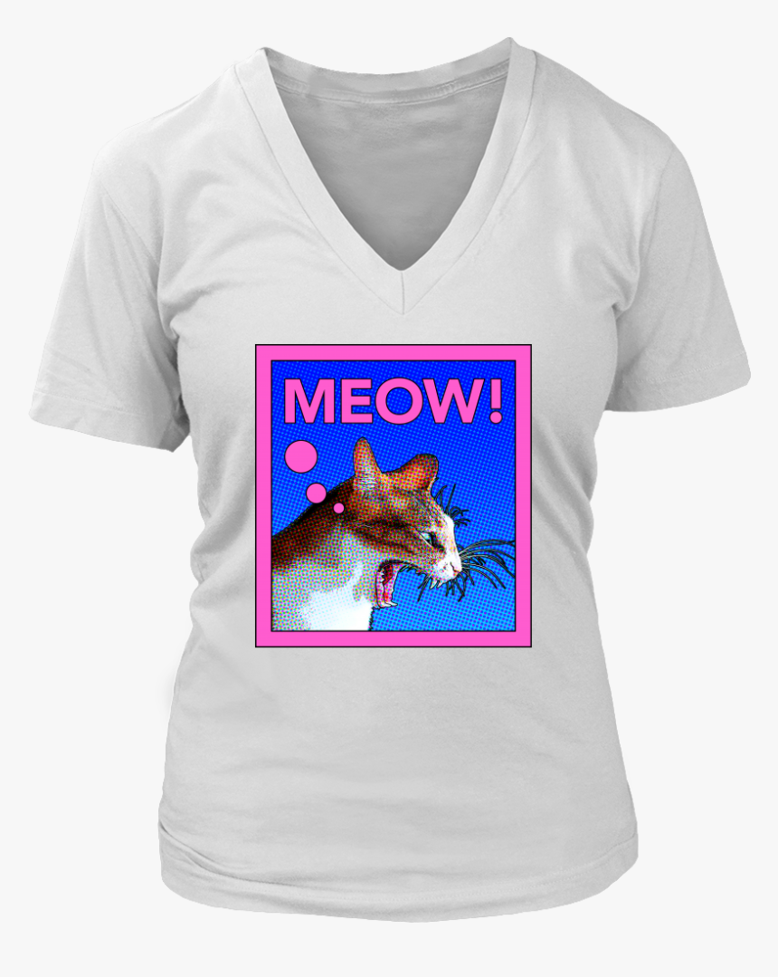 Comic Cat Meow - Catch Flight Not Feelings Shirt, HD Png Download