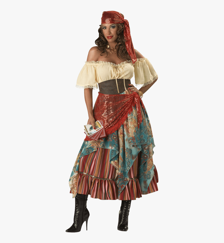 Fortune Teller Women S Costume - Renaissance Gypsy Costume, HD Png Download